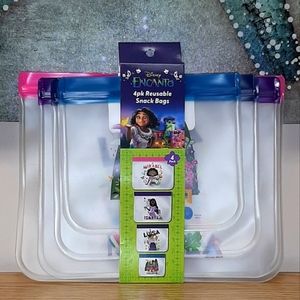 Disney Encanto Reusable Snack Bags 4pc NWT